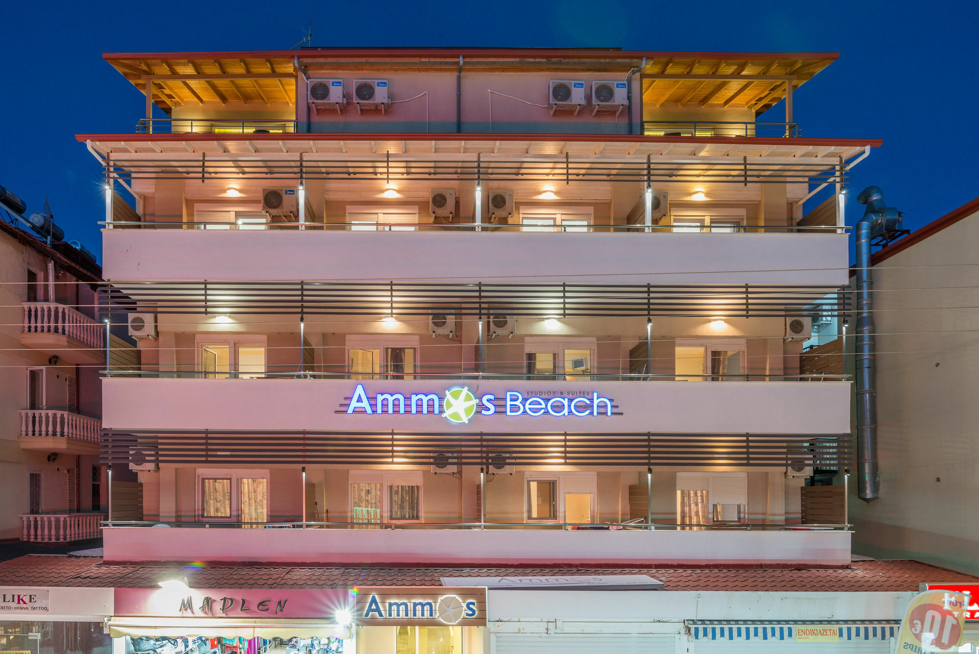 Ammos Beach Seaside Luxury Suites Hotel Olympiaki Akti Bagian luar foto